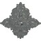 Ekena Millwork Melchor Diamond Ceiling Medallion (Canopies up to 4"), 67 1/4"W x 43 3/8"H x 4"ID x 2"P, Platinum CM70X43MLPLS - alternate 3